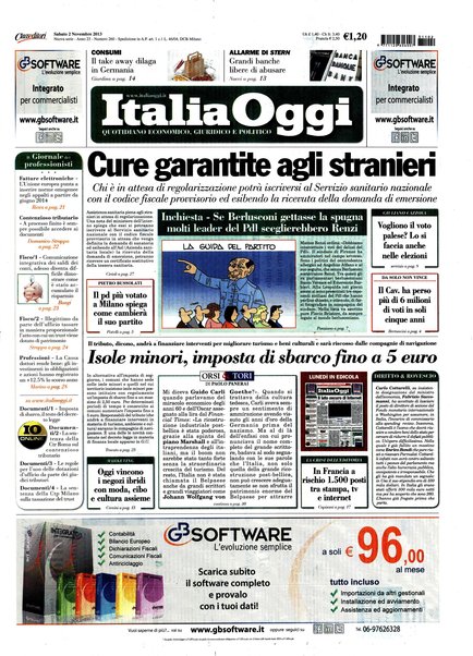 Italia oggi : quotidiano di economia finanza e politica